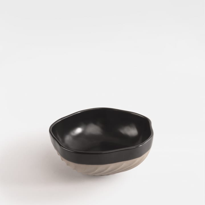 Bol Swirl Ø11 cm, Negro-beige Byon