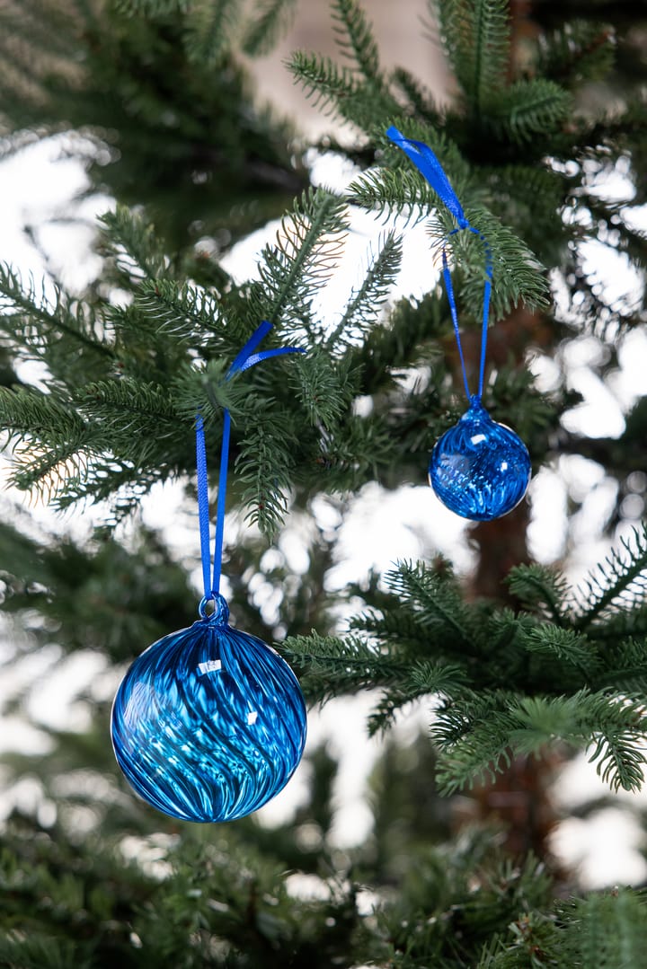 Bola de Navidad Opacity M Ø8 cm, 2-pack, Azul Byon
