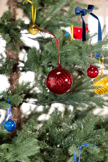 Bola de Navidad Opacity XS Ø4 cm, 2-pack - Rojo - Byon