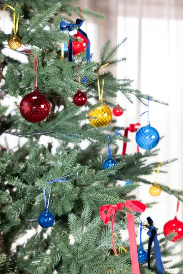 Bola de Navidad Opacity XS Ø4 cm, 4-pack - Amarillo - Byon