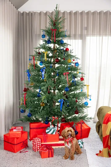 Bola de Navidad Opacity XS Ø4 cm, 4-pack - Amarillo - Byon