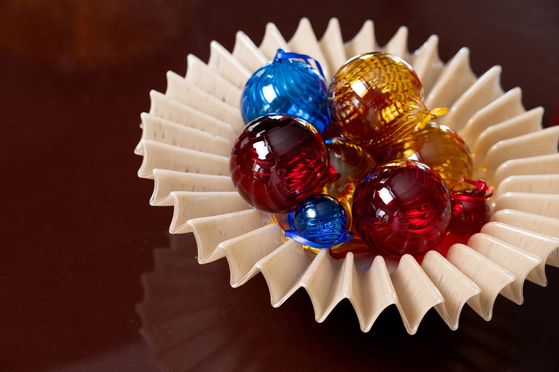 Bola de Navidad Opacity XS Ø4 cm, 4-pack, Azul Byon