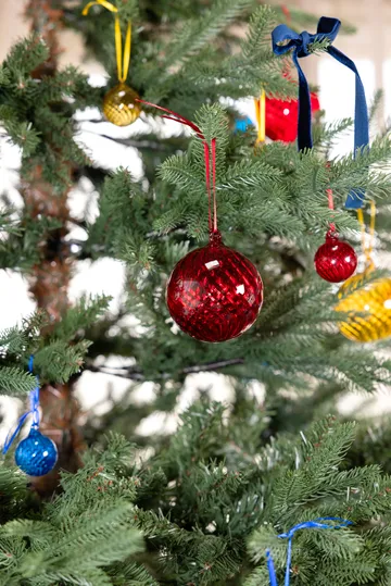 Bola de Navidad Opacity XS Ø4 cm, 4-pack - Rojo - Byon