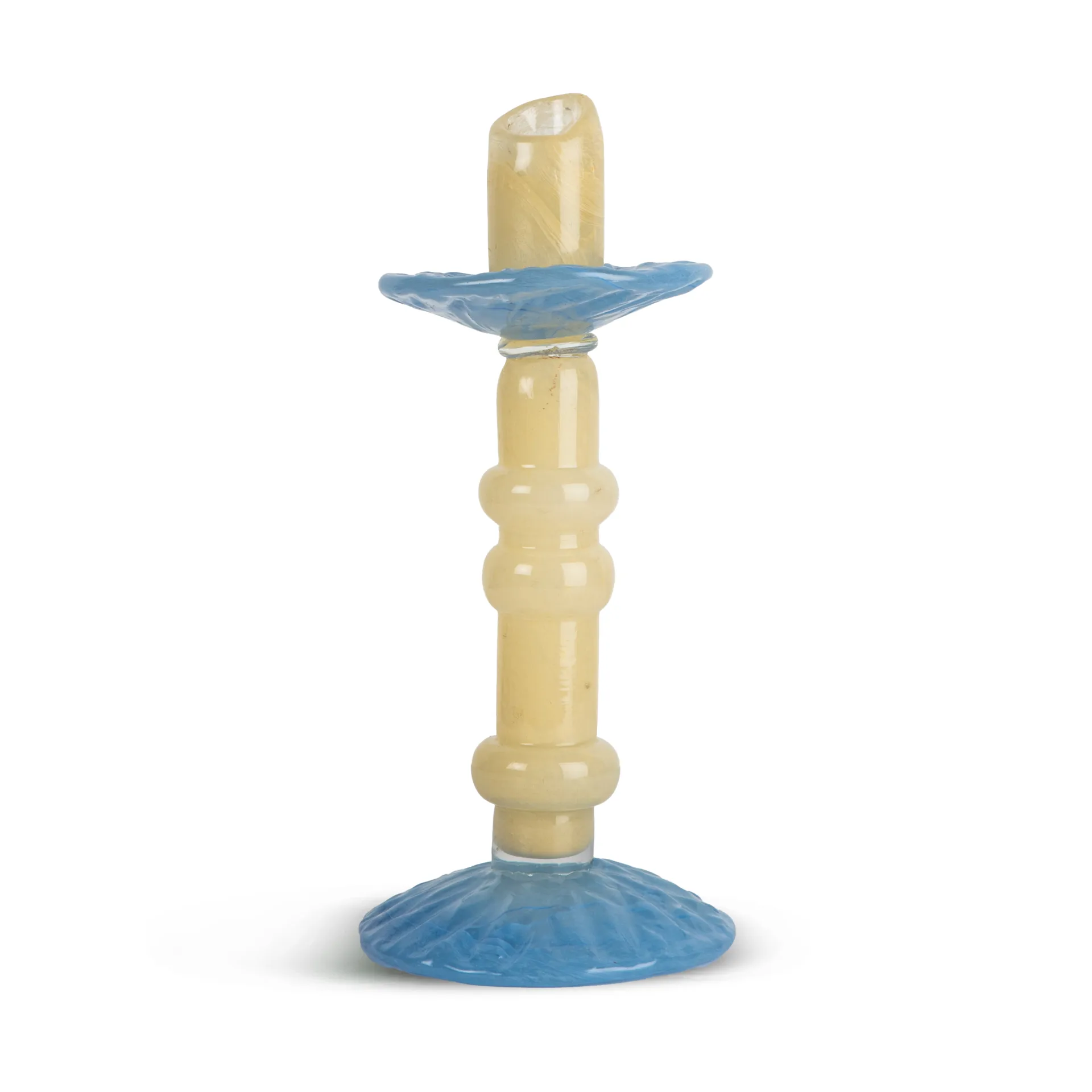Candelabro Lara M 26 cm, Beige claro-azul claro Byon