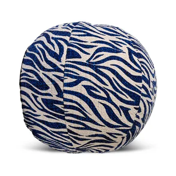 Cojín Anima Ø35 cm - Zebra-azul - Byon
