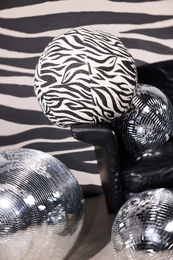 Cojín Anima Ø35 cm, Zebra-negro Byon