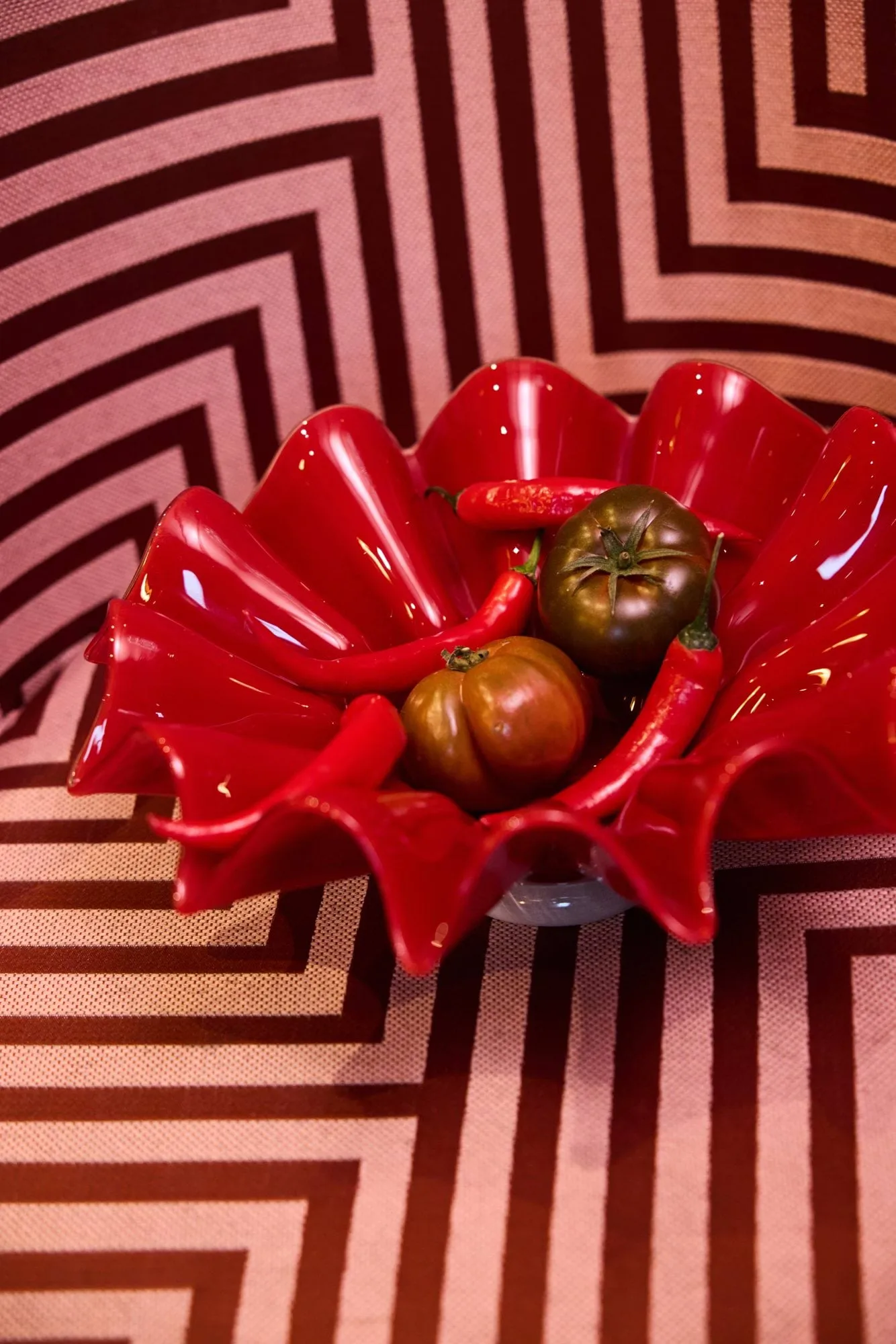 Cuenco Lorin, L, Ø30x11 cm, Rojo Byon