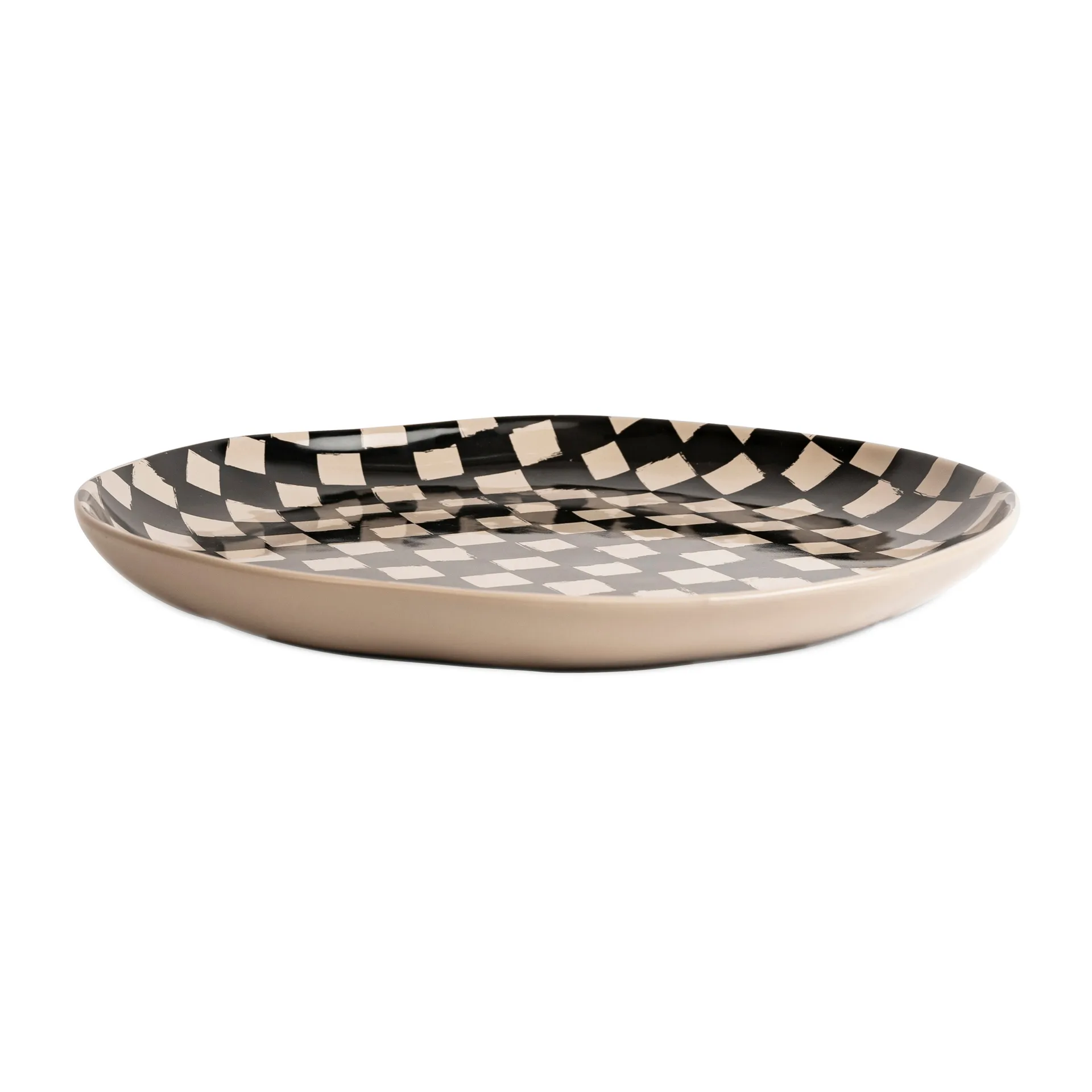 Fuente Lexi Ø37 cm, Negro-beige Byon