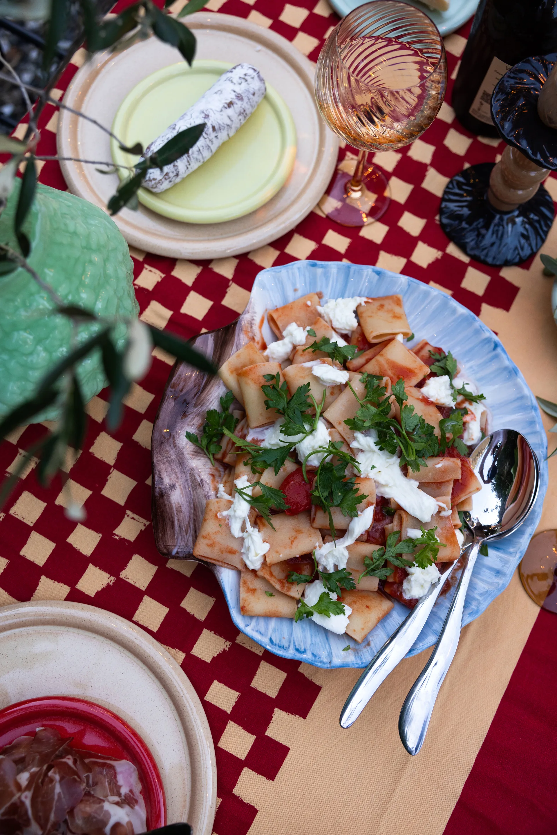 Fuente para servir Armona 32x32,5 cm, Azul claro Byon