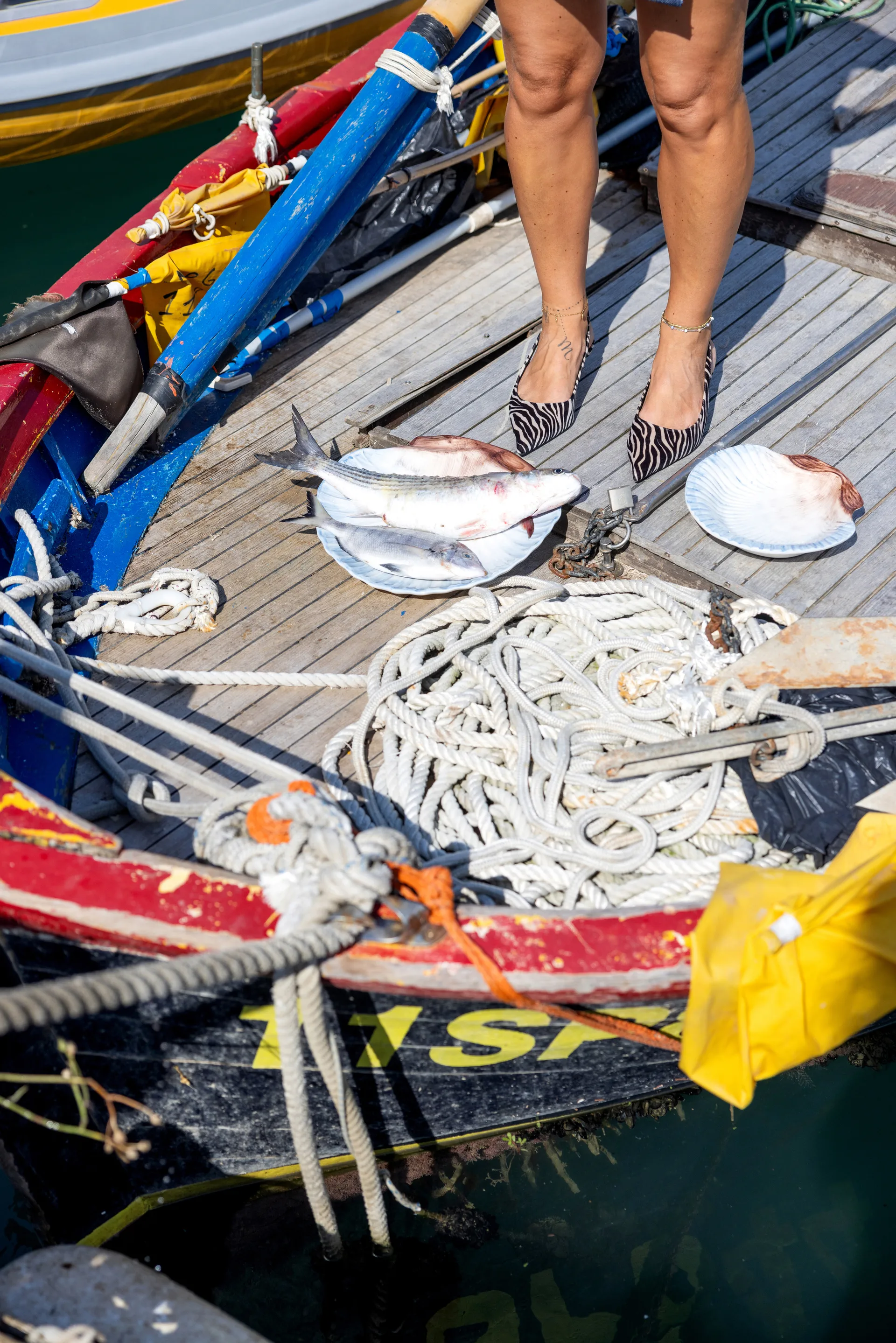 Fuente para servir Armona 32x32,5 cm, Azul claro Byon