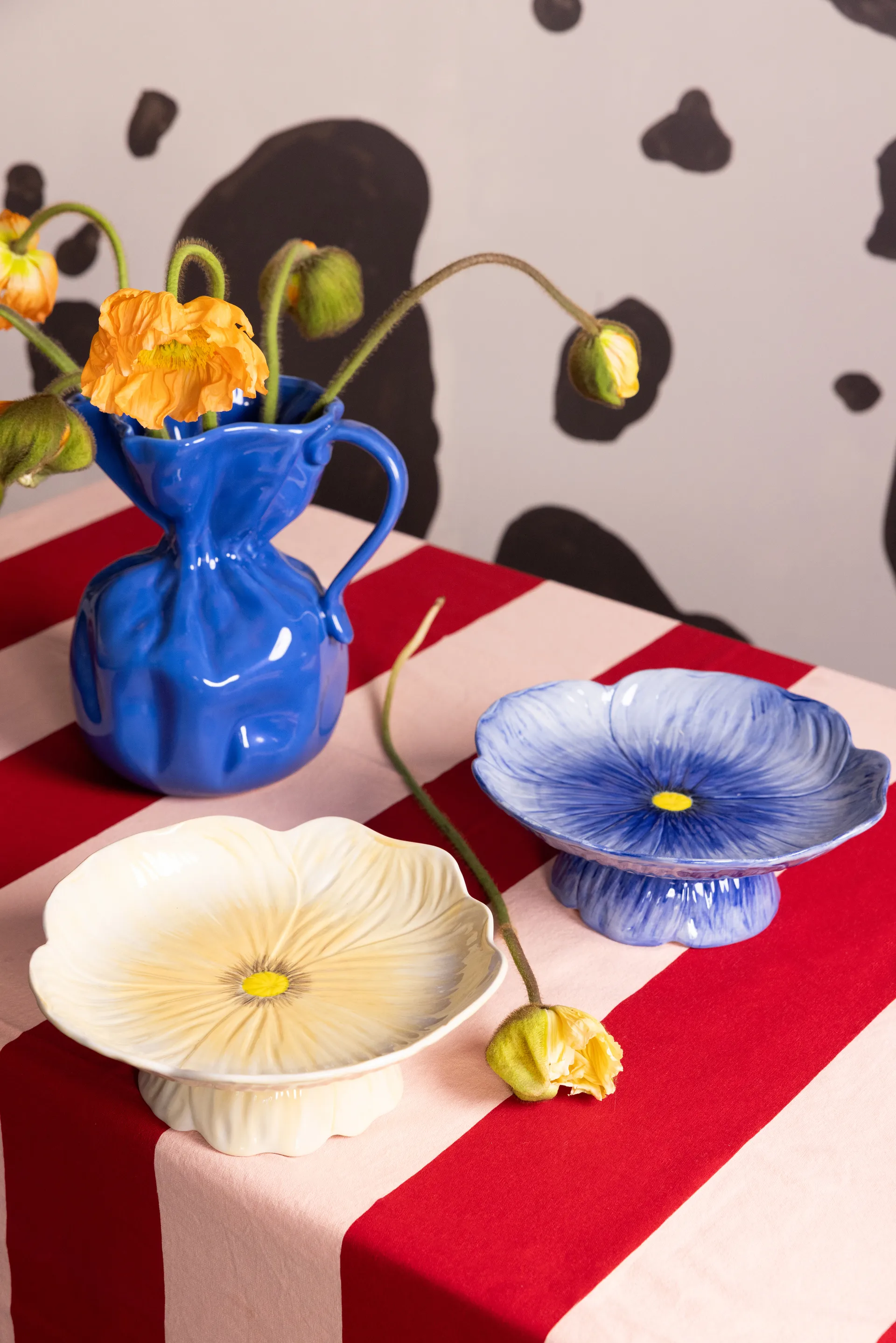 Fuente para tarta Poppy Ø26 cm, Beige Byon