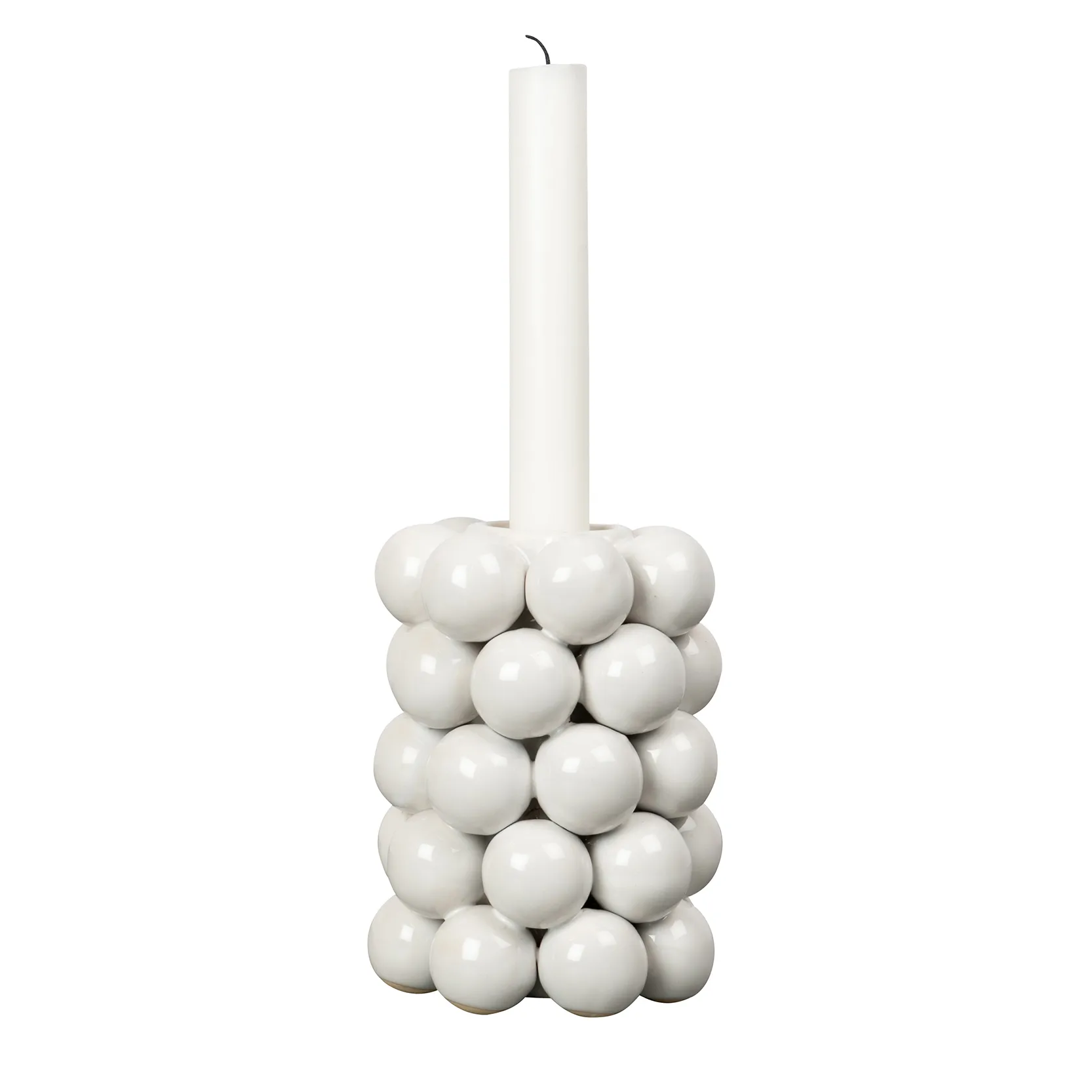 Globe candelabro 13,5 cm, blanco Byon