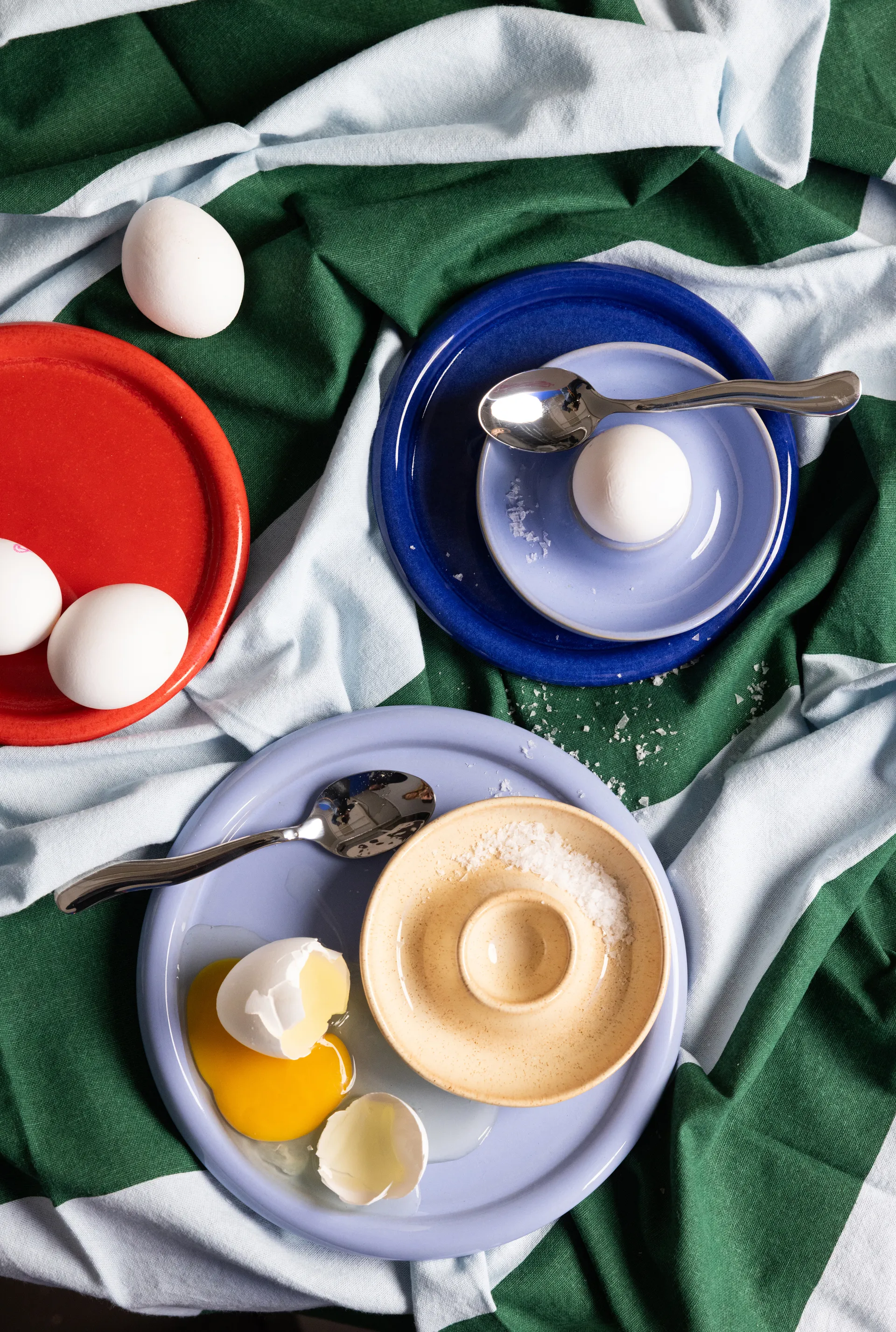 Huevera Porto Ø12 cm, Azul claro Byon