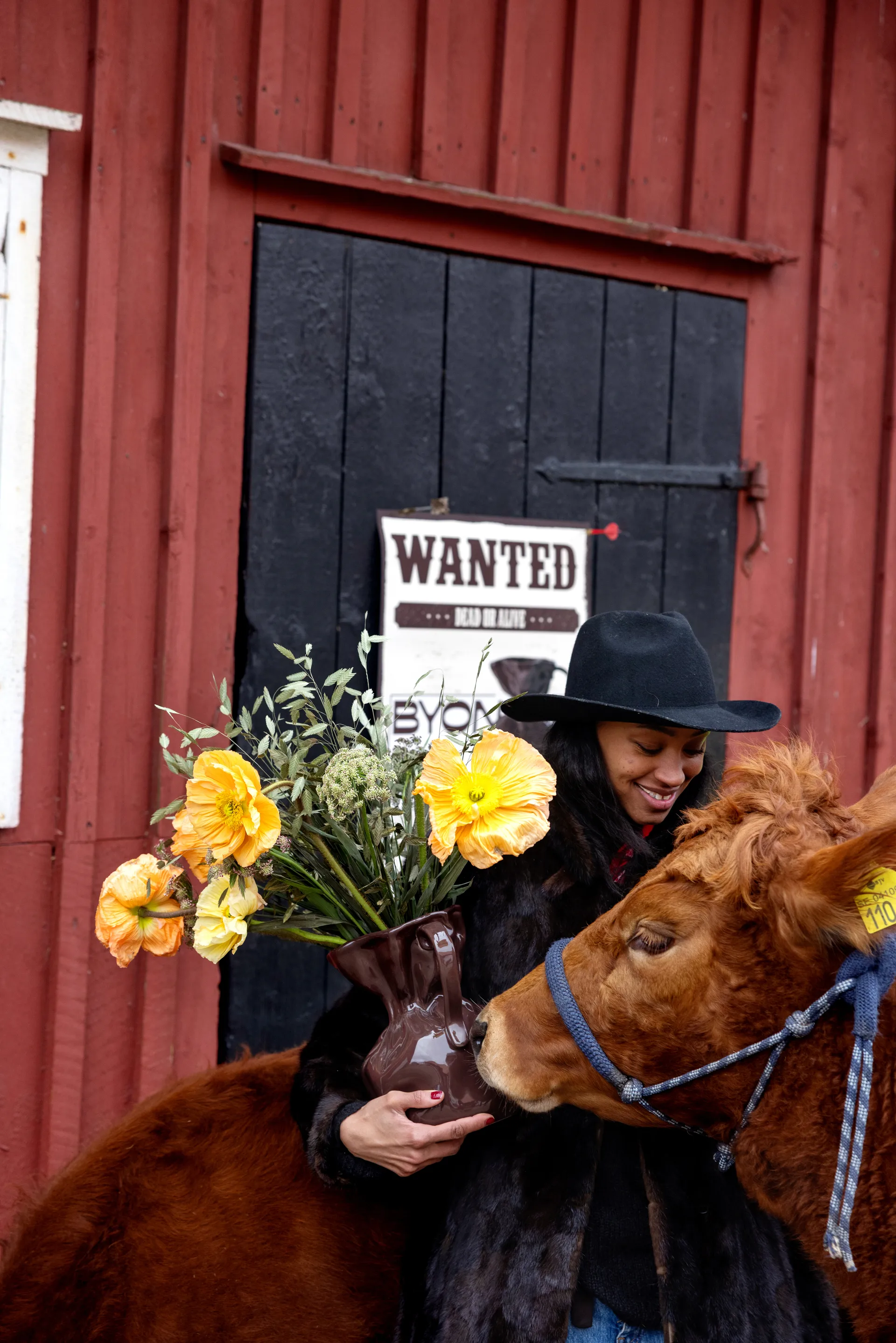 Jarrón Crumple, Marrón Byon