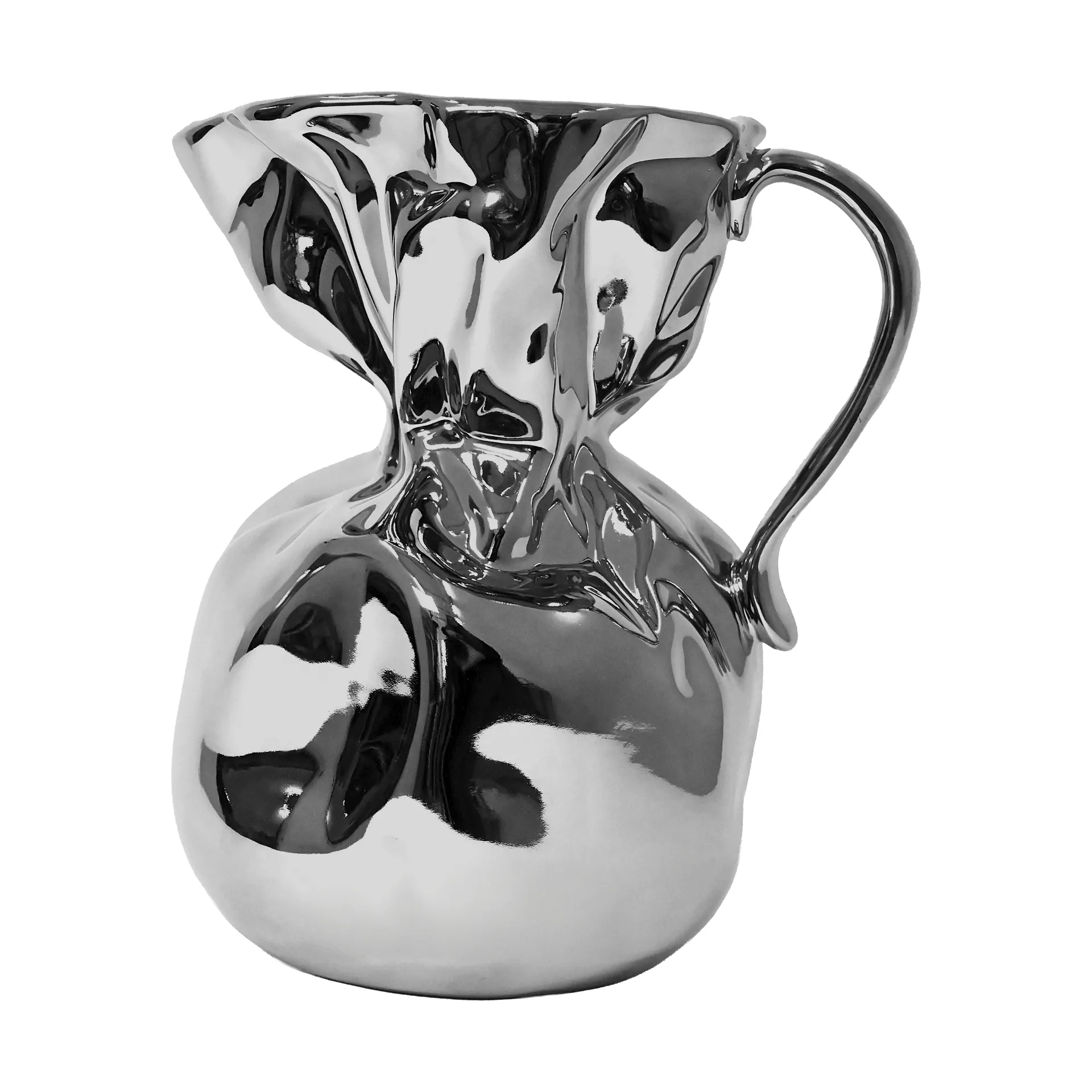 Jarrón Crumple, Plata Byon