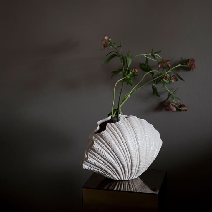 Jarrón Shell, blanco Byon