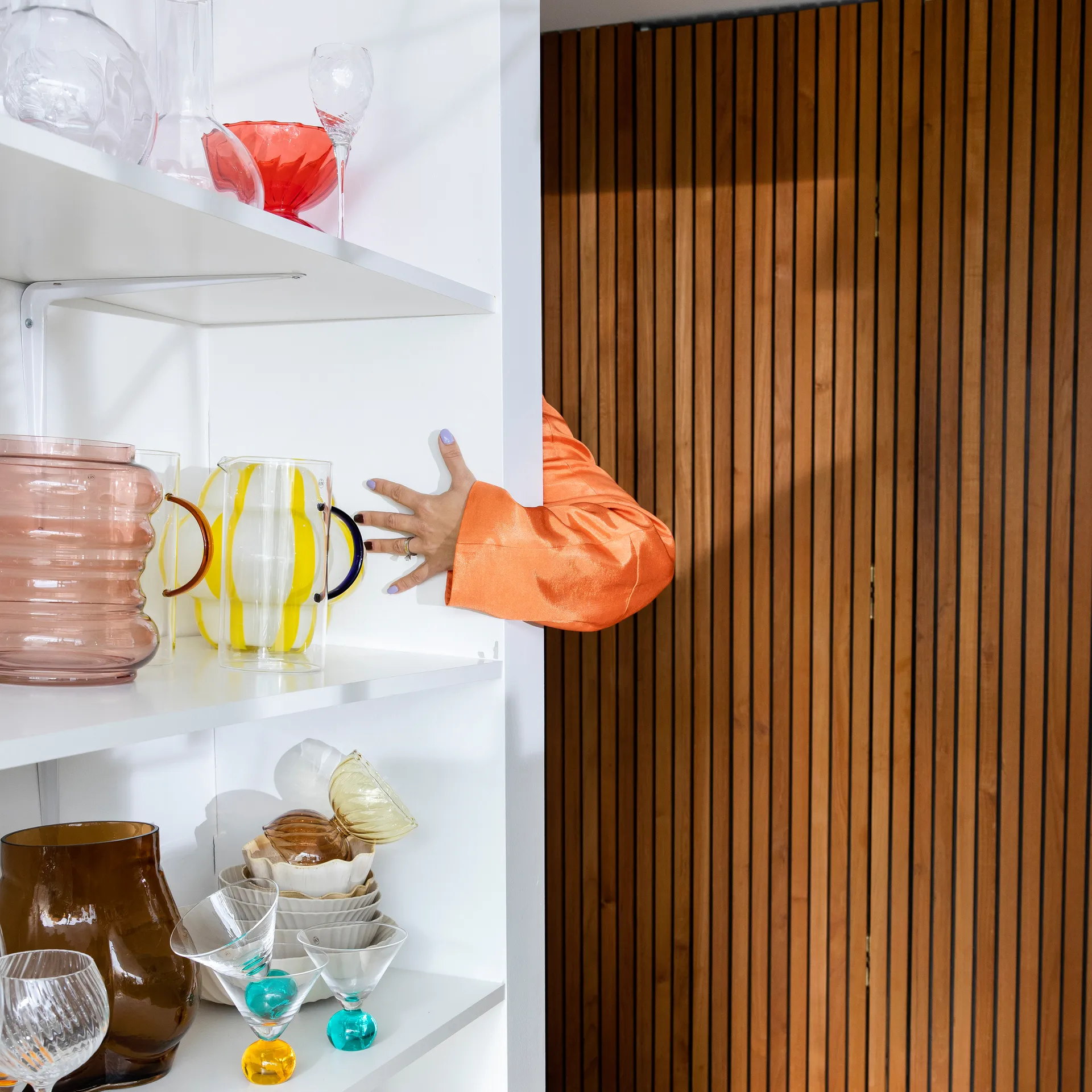 Jarrón Trixibelle 20 cm, rojo Byon