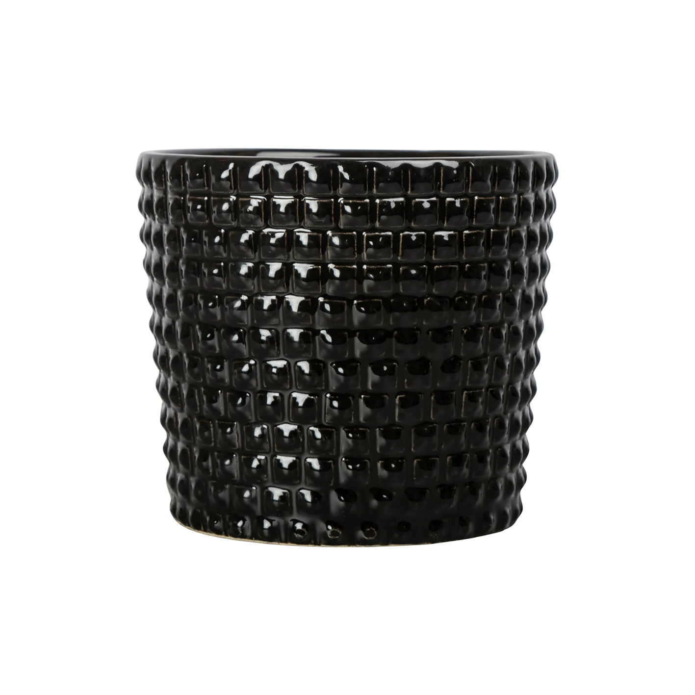 Maceta Corinne S Ø16.5 cm, negro Byon