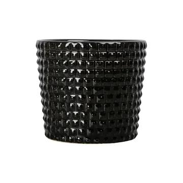 Maceta Corinne S Ø16.5 cm - negro - Byon