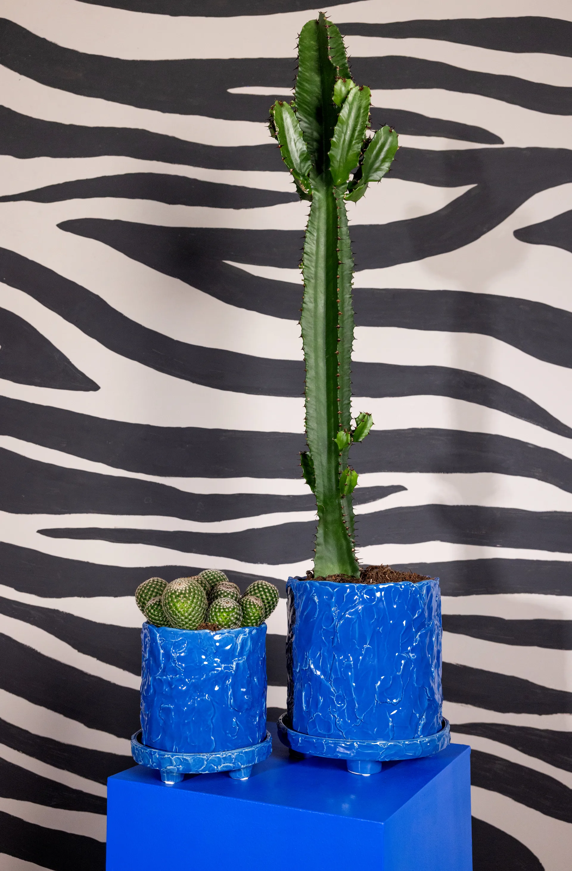 Maceta Muddy L Ø23 cm, Azul Byon