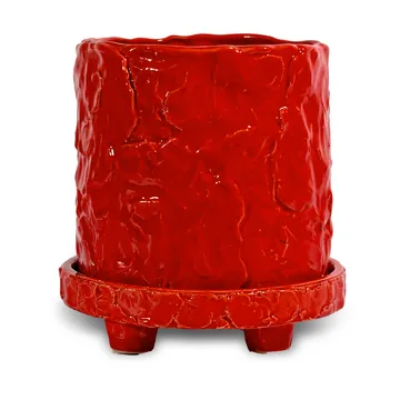 Maceta Muddy S Ø17,5 cm - Rojo - Byon