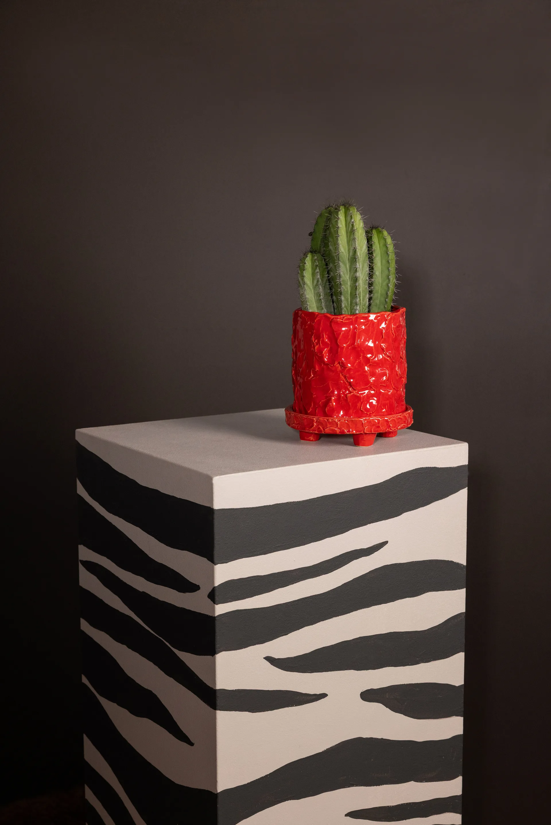 Maceta Muddy S Ø17,5 cm, Rojo Byon