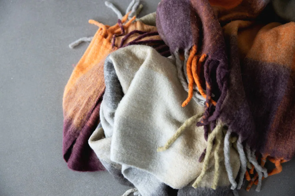 Manta Check, Mixed orange Byon