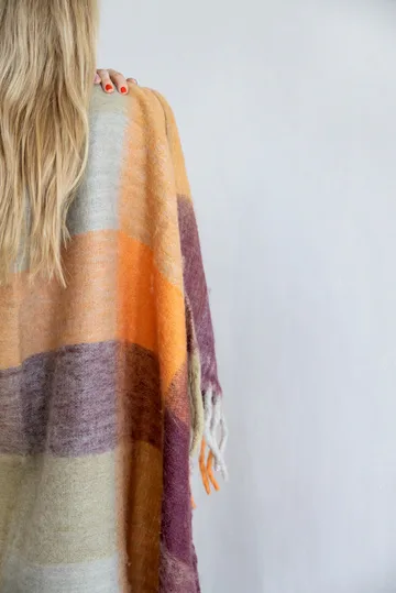 Manta Check - Mixed orange - Byon