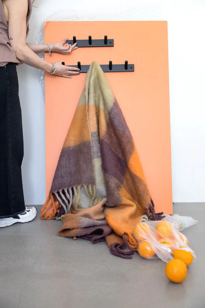 Manta Check, Mixed orange Byon