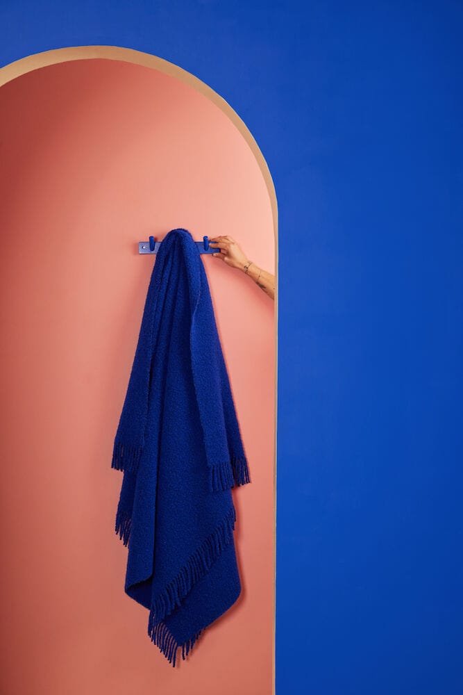 Manta Franca 130x170 cm, Azul Byon