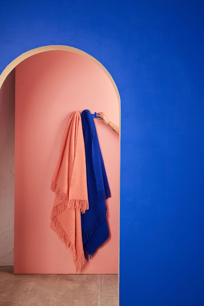 Manta Franca 130x170 cm, Rosa Byon