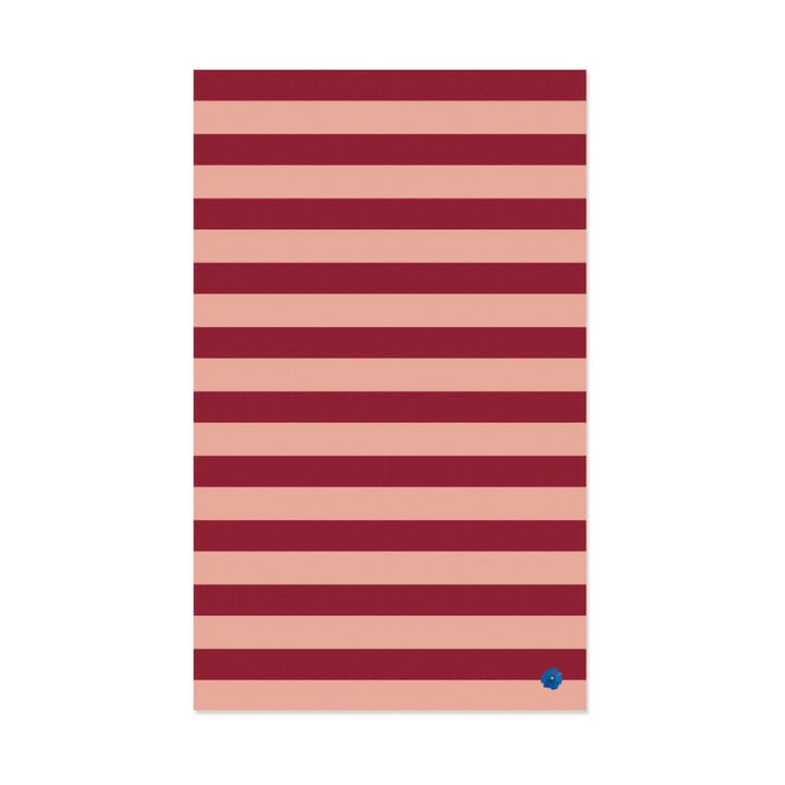 Mantel Leya stripe 150x250 cm - Rojo-rosa - Byon