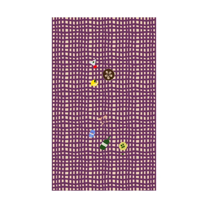 Mantel Sera - Ciruela (morado), 150x280 cm - Byon