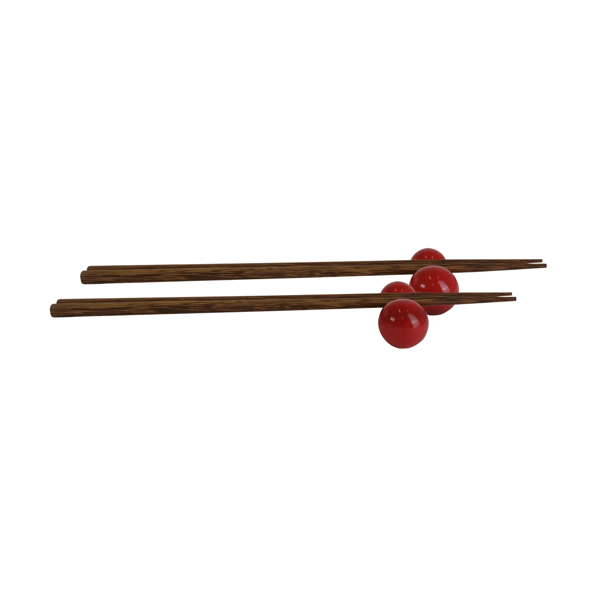 Palillos con soporte Porto 2-pack, Rojo Byon