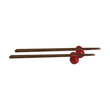 Palillos con soporte Porto 2-pack - Rojo - Byon