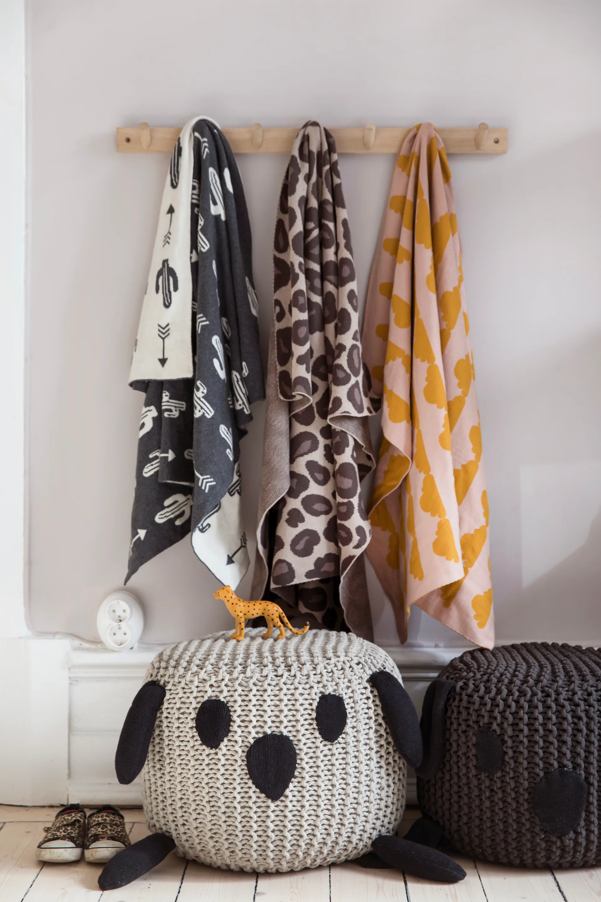 Perchero Else natural, 7 ganchos Byon