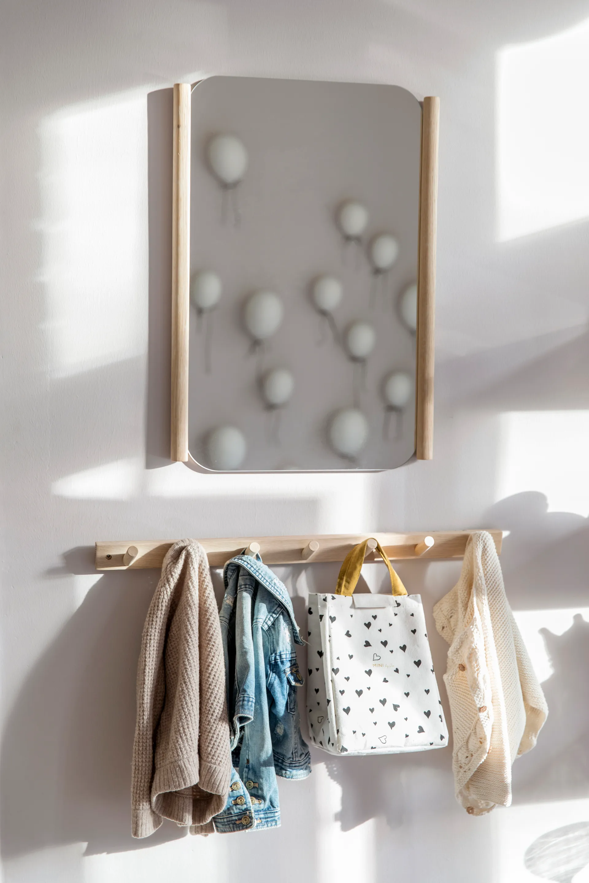 Perchero Else natural, 7 ganchos Byon