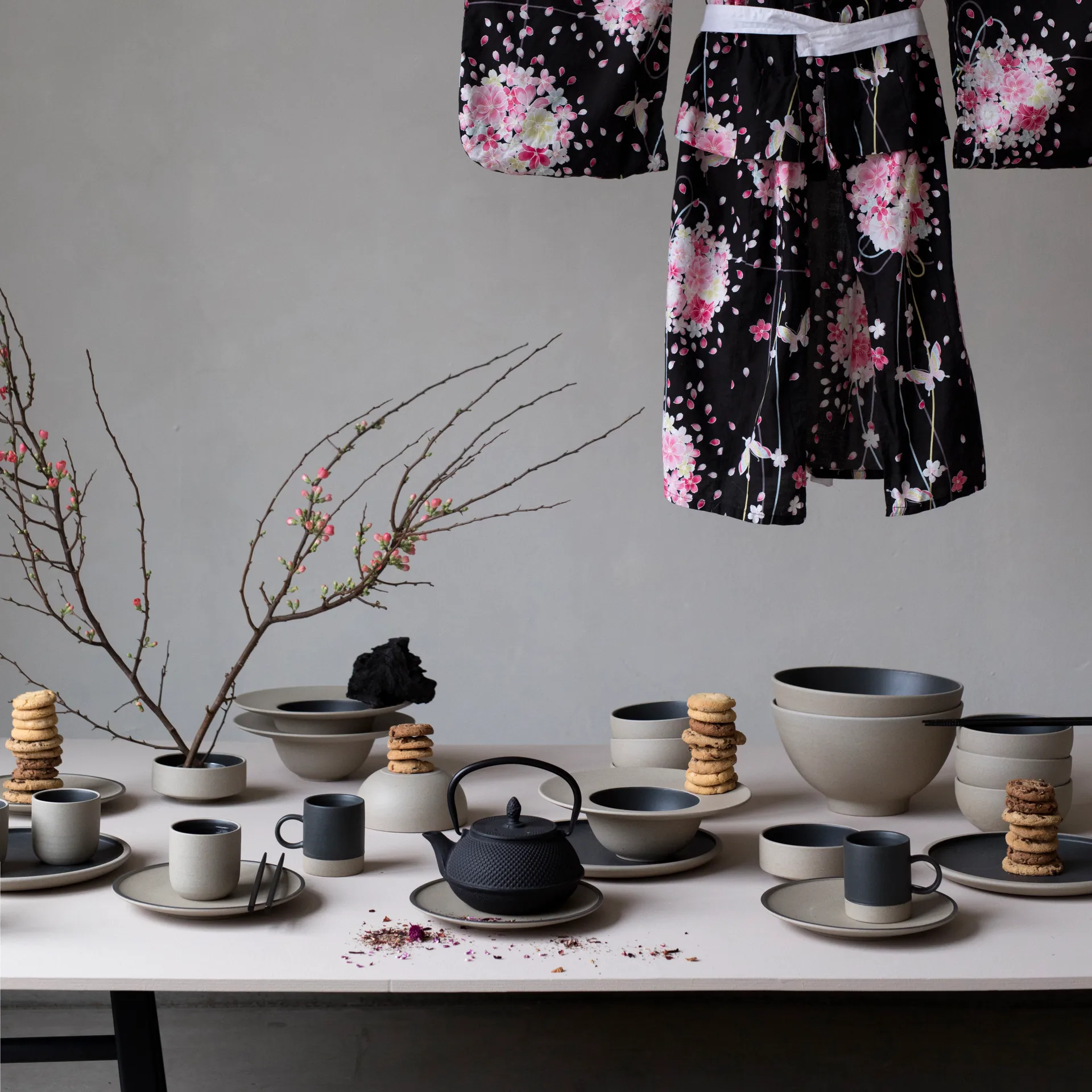 Plato de sopa Fumiko, Beige-negro Byon