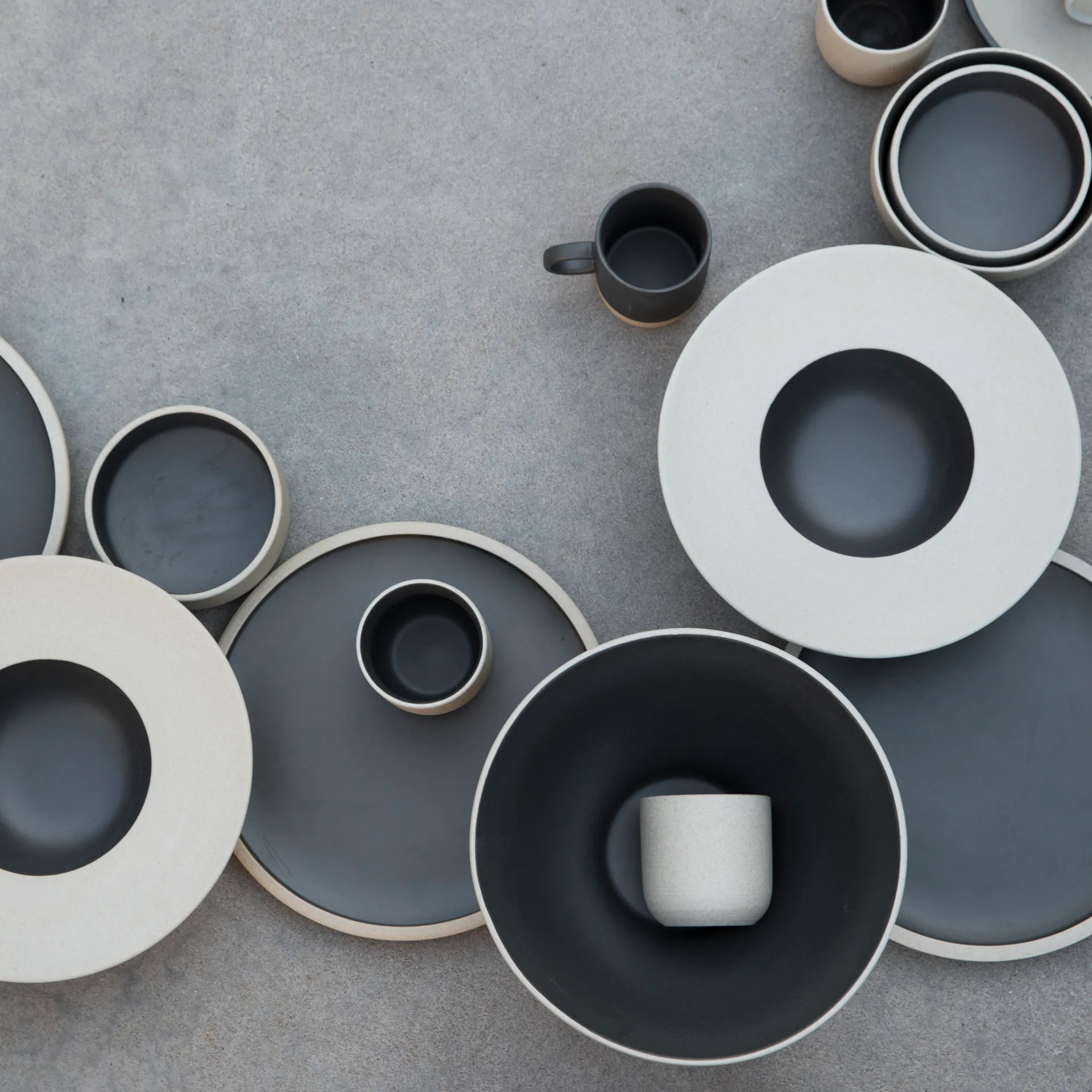Plato de sopa Fumiko, Beige-negro Byon