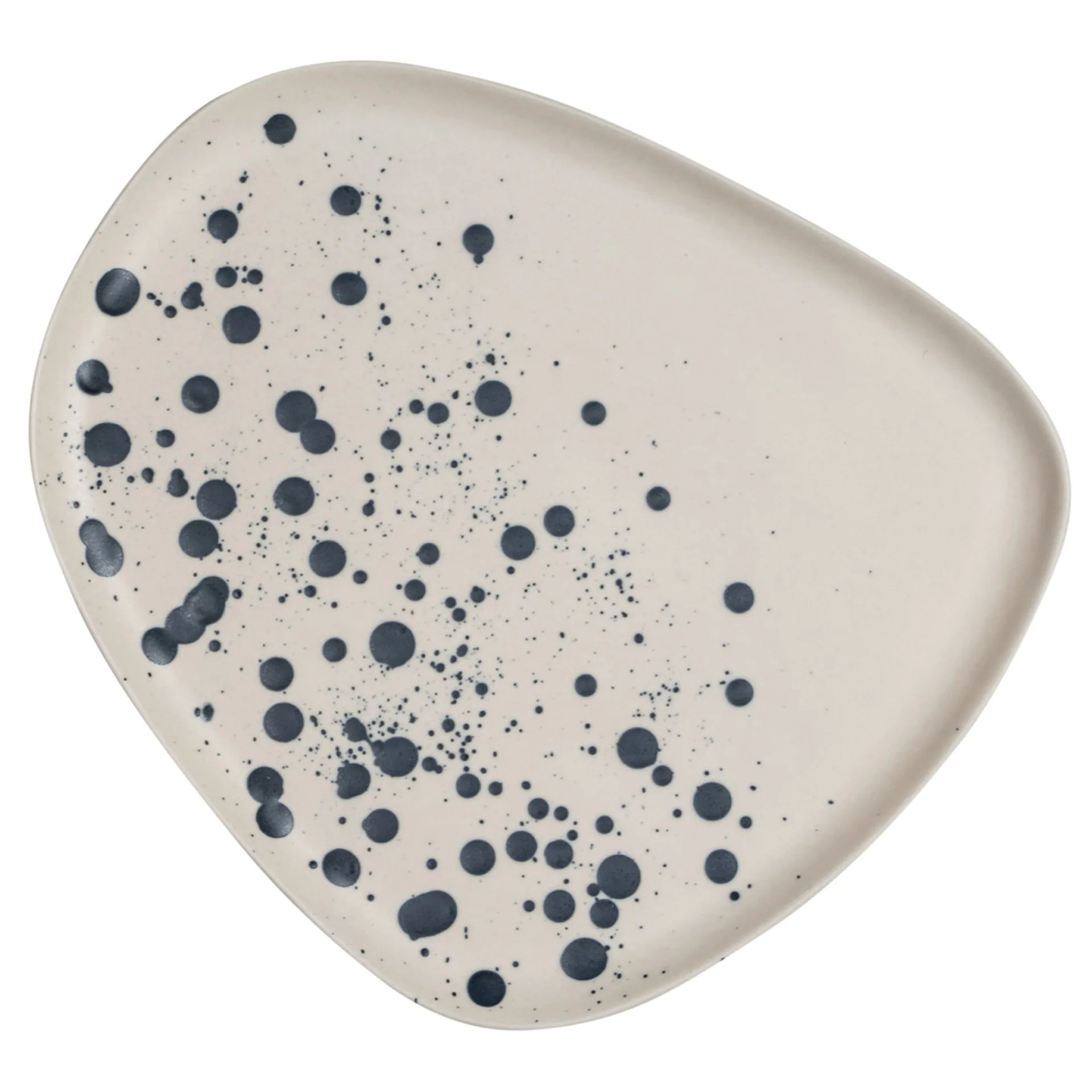 Plato Dottie 21 cm, negro-blanco Byon