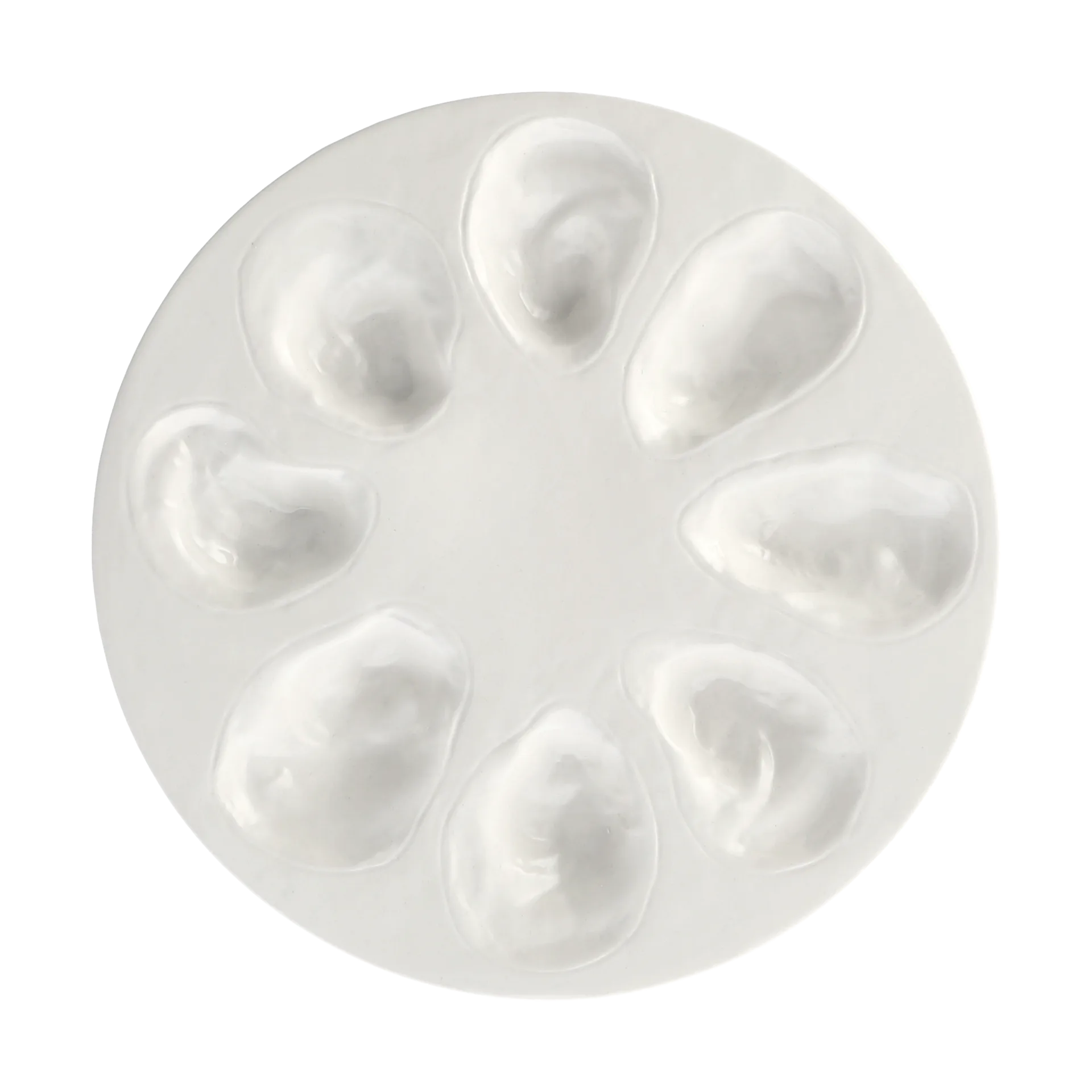Plato Oyster Ø27 cm, blanco Byon