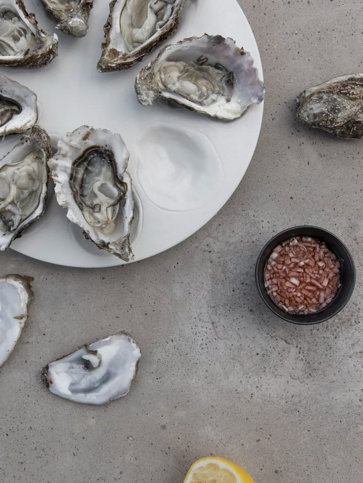 Plato Oyster Ø27 cm, blanco Byon