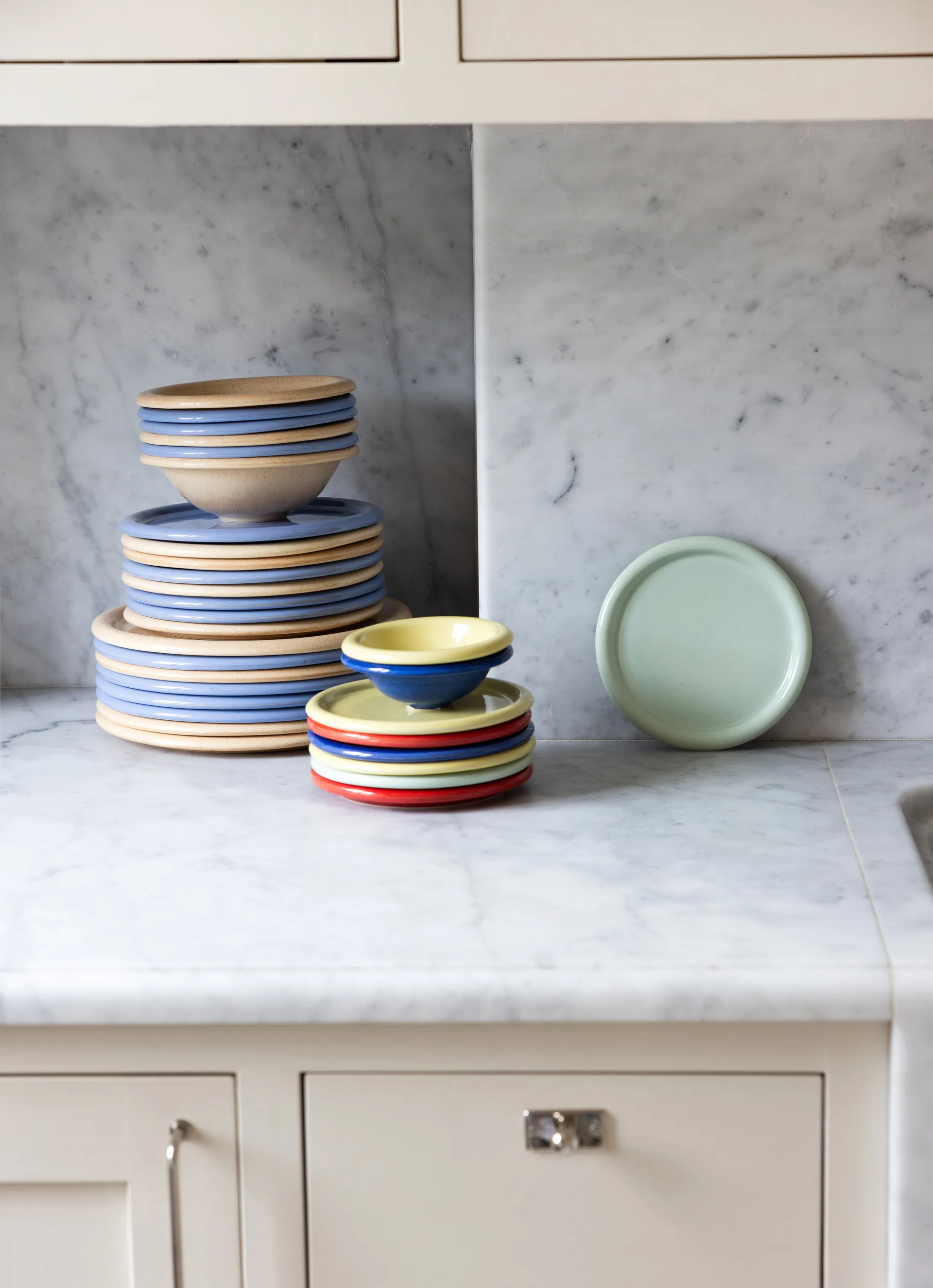 Plato pequeño Porto Ø17 cm, Verde menta Byon