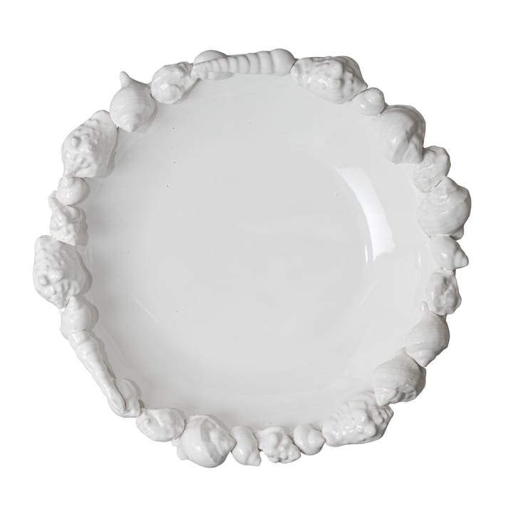 Plato Shell 38 cm, Blanco Byon