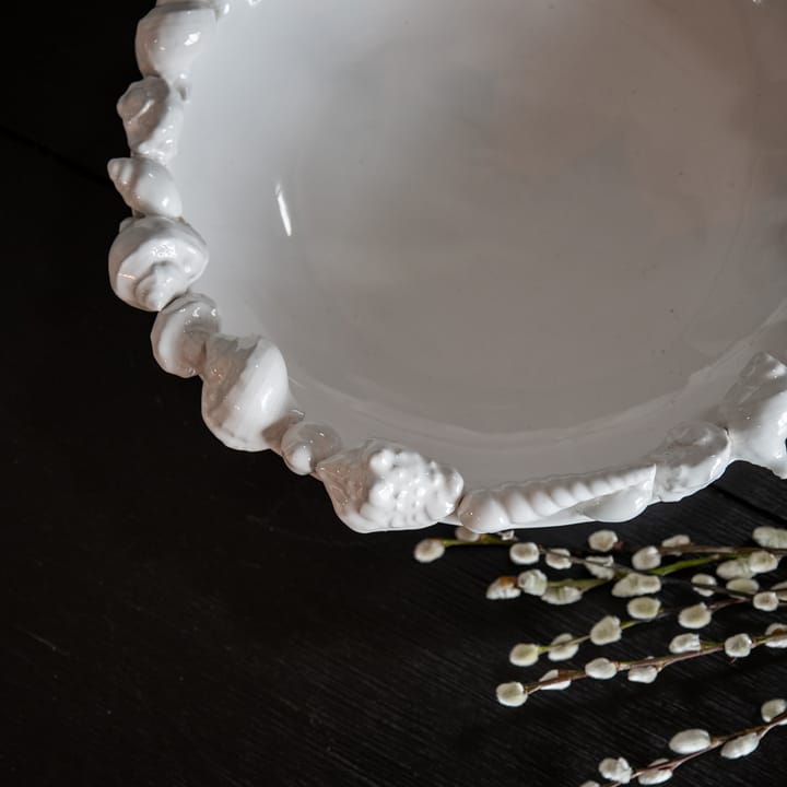 Plato Shell 38 cm, Blanco Byon