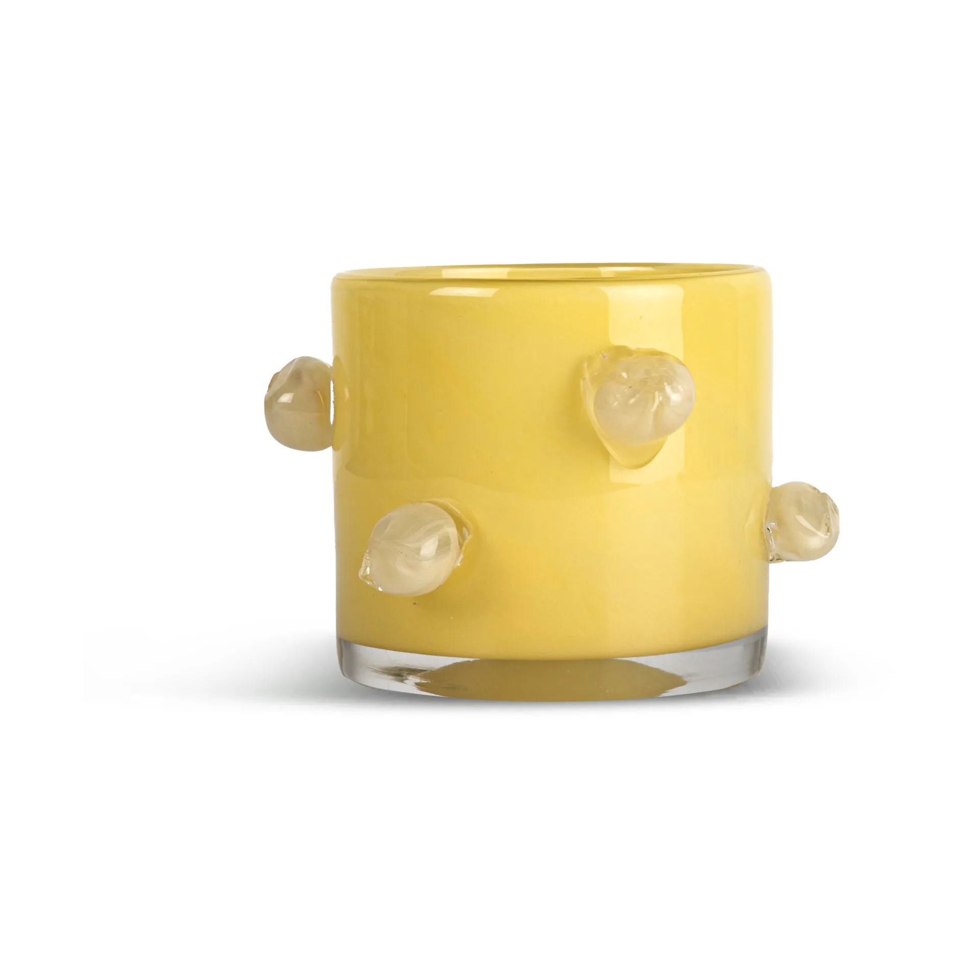 Portavelas Arlo XS Ø10 cm, Amarillo-beige Byon