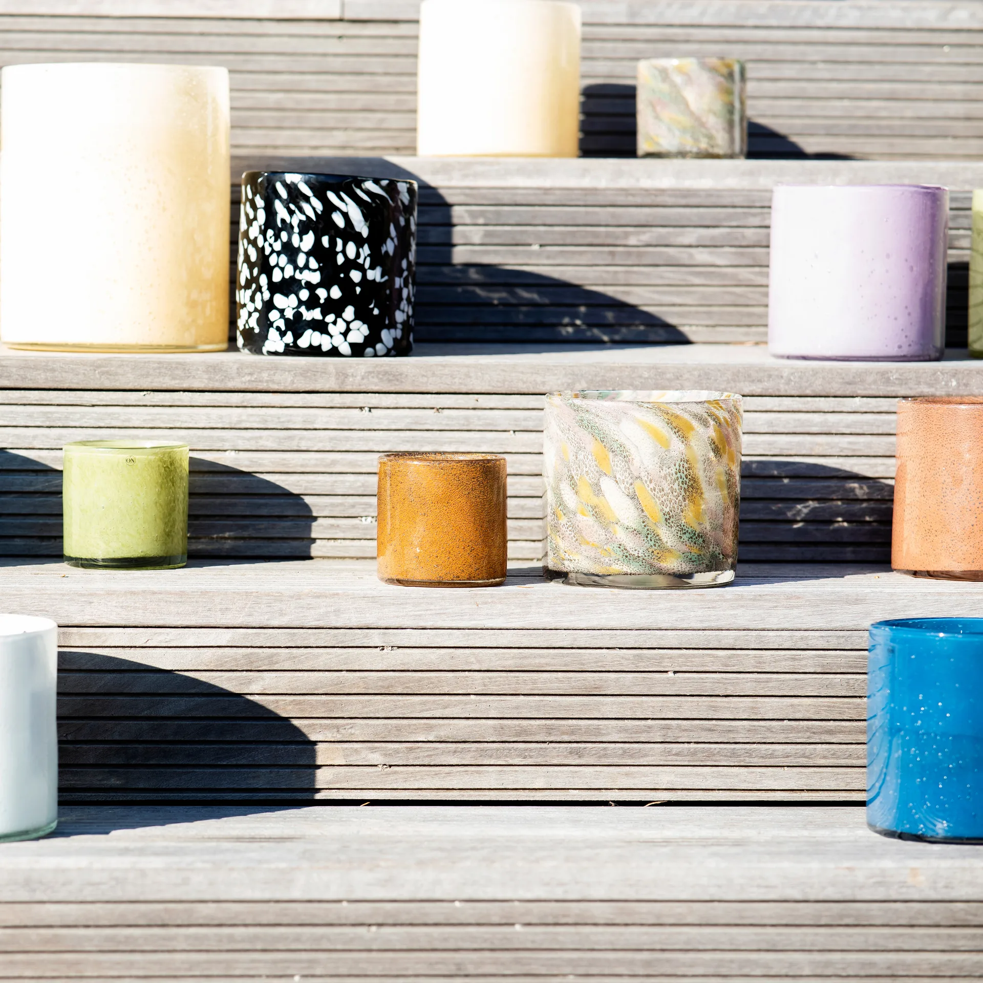 Portavelas / Jarrón Calore L Ø20 cm, Yellow Byon