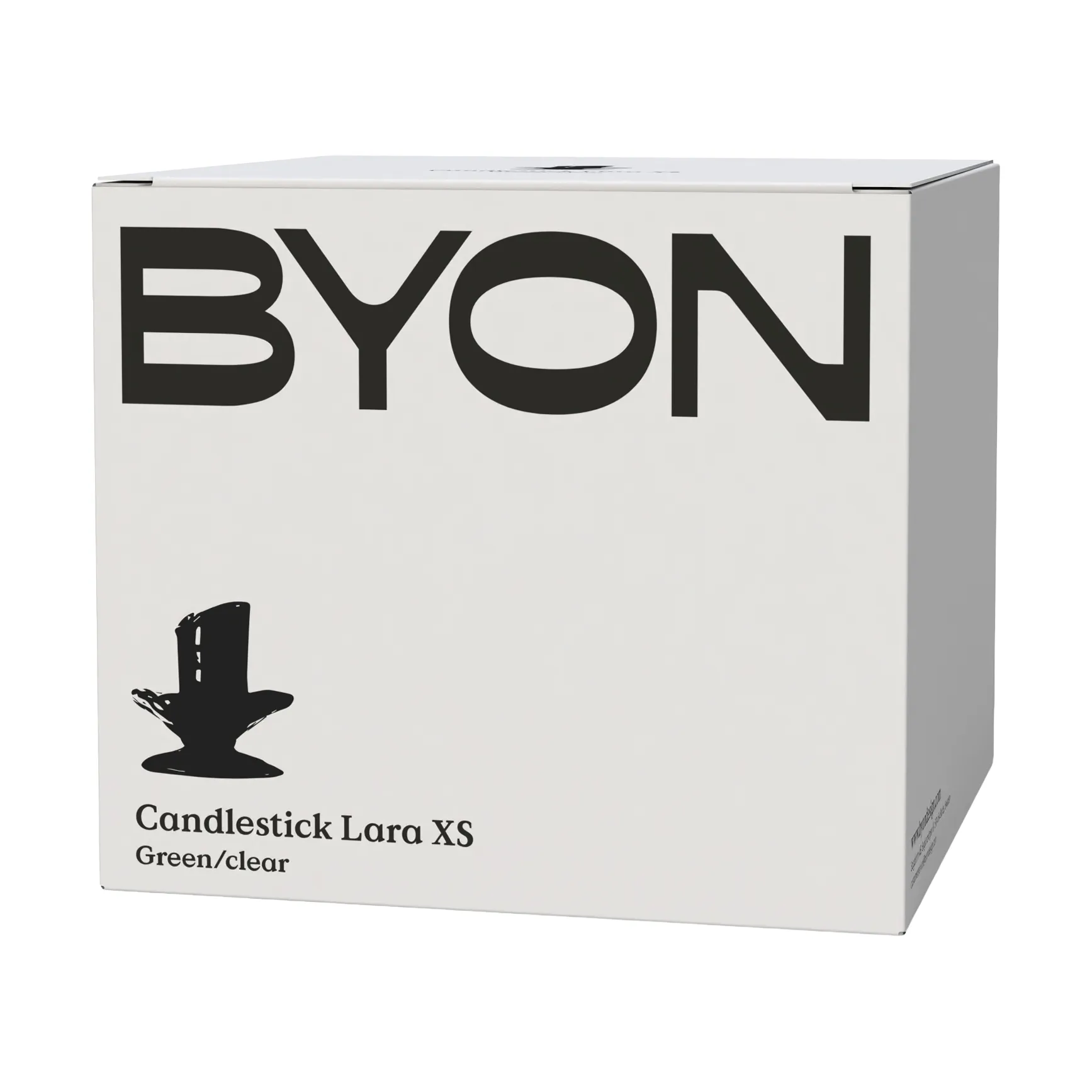 Portavelas Lara XS 9 cm, Naranja-marrón Byon