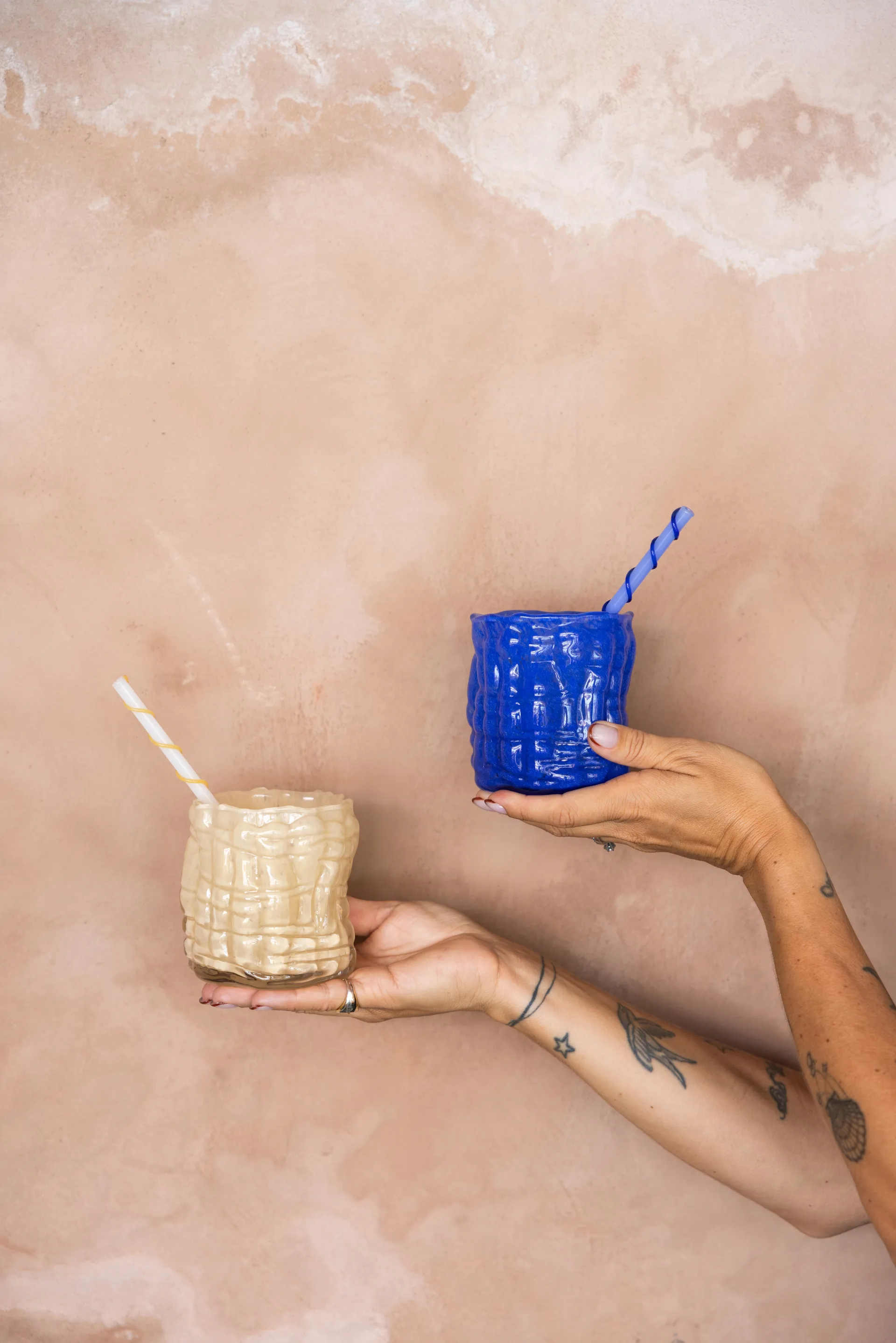 Portavelas Laranne Ø10 cm, Azul Byon