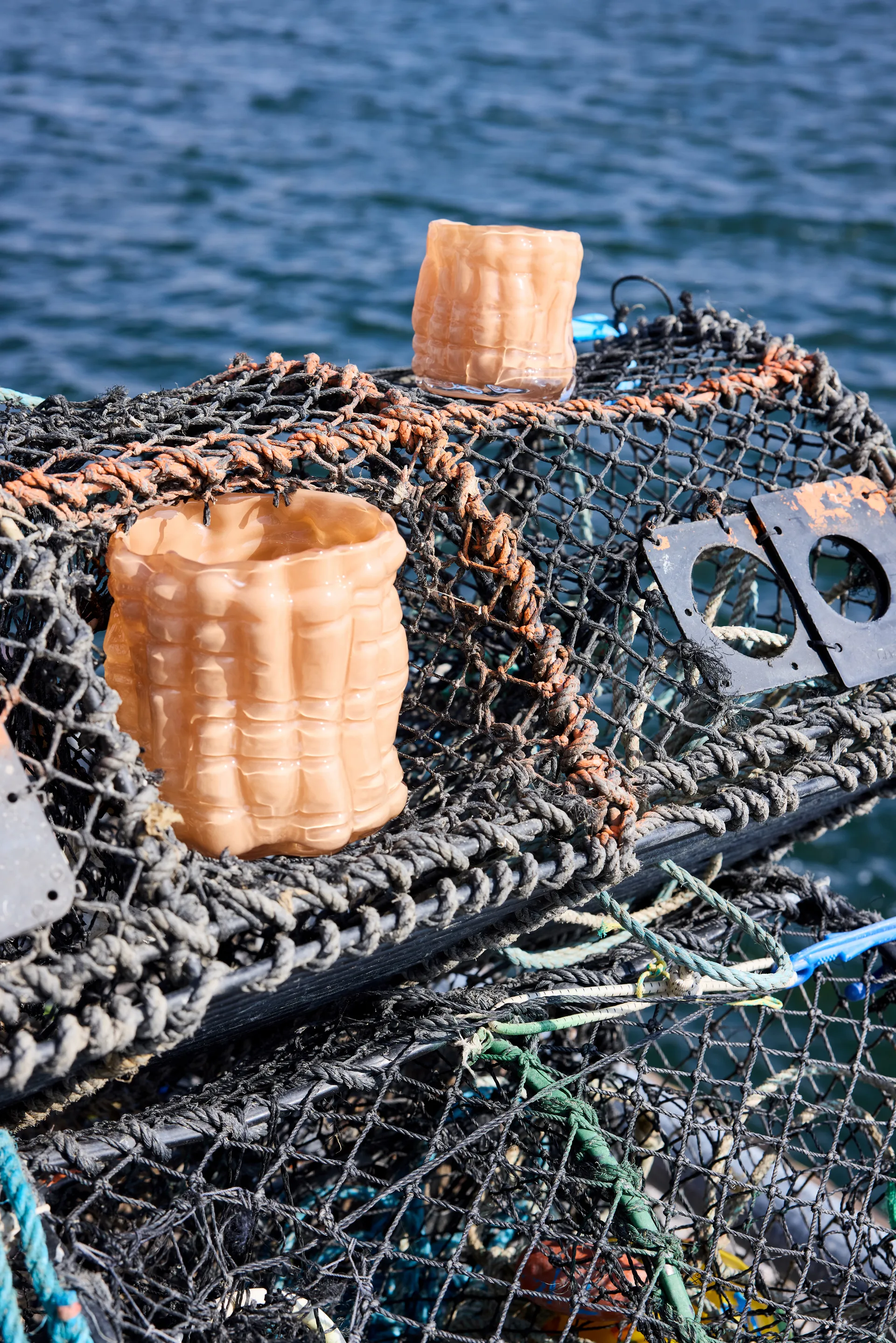 Portavelas Laranne Ø15 cm, Melocotón Byon